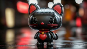 Black Cat Wallpaper, Cute Animal Wallpaper, Kitty Background, 4K HD