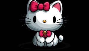 Hello Kitty Wallpaper: Cute Cartoon Cat Background for Desktop