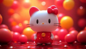 Hello Kitty Wallpaper: Cute Sanrio Character Background for Desktop