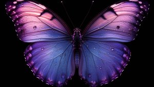 Purple Butterfly Wallpaper 4k, Aesthetic Butterfly Background for Phone