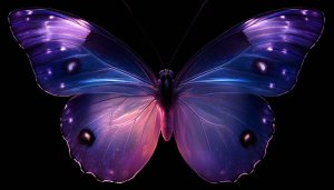 Purple Butterfly Wallpaper: Aesthetic, Dark Background, Phone, Laptop