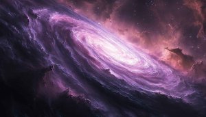 Galaxy Wallpaper: Purple Nebula, Space Background, Cosmos Scenery, 4K