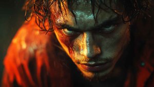 Intense Male Portrait Wallpaper for Phone and Desktop, 4k
