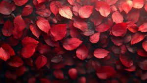 Autumn Red Leaves Wallpaper: Aesthetic Fall Leaves for Desktop & Phone