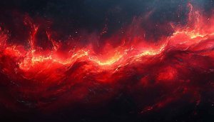 Fiery Red Abstract Nebula Space Galaxy Wallpaper For Desktop Background