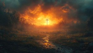 Cross Wallpaper: Sunrise, Christian, 4K Wallpaper for Desktop, Laptop