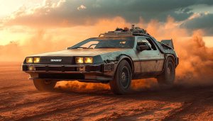 Back to the Future Car Wallpaper 4k for Desktop & Laptop