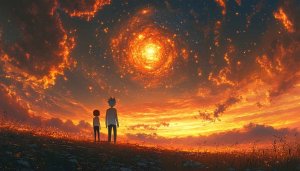 Rick and Morty Galaxy Art Wallpaper, Animated Series Universe