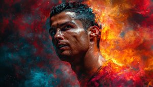 Cristiano Ronaldo Wallpaper: 4K Football Star Art for Desktop
