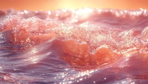 Pink Wave Wallpaper Aesthetic, Ocean, Sea Wallpaper for Desktop