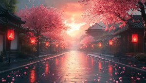 Cherry Blossom Wallpaper: Japan, Spring, Aesthetic, Scenery, 4K