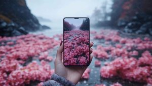 Pink Flower River Wallpaper: Nature, Phone, Desktop, Laptop Background