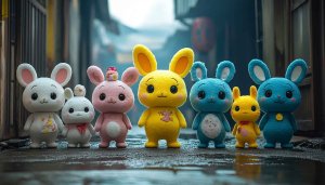 Cute Bunny Wallpaper, Easter Wallpaper, Rabbit Wallpaper, Kawaii Wallpaper