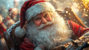 Santa Claus Wallpaper: HD Christmas Portrait, Festive Season Greetings