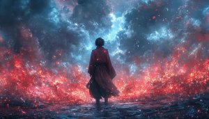 Anime Character Scenery Wallpaper, Artistic Digital Art, Fantasy Scenery