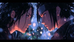 Itachi and Sasuke Wallpaper: Anime Art, Naruto Background