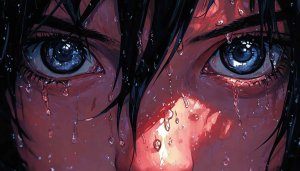 Anime Crying Eyes Wallpaper, Sad Girl Aesthetic, 4K Anime