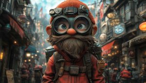Steampunk Character Wallpaper, Cartoon Wallpaper, Adventure Wallpaper, Fantasy Wallpaper