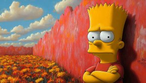 Bart Simpsons Art Wallpaper, The Simpsons Wallpaper, Cartoon Art Wallpaper