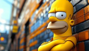 Homer Simpson Wallpaper: High-Resolution Cartoon Character Art for Fans