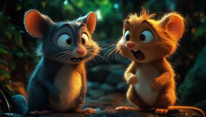 Animated Mice Wallpaper, Cartoon Mice Background, Cute Animal Wallpaper