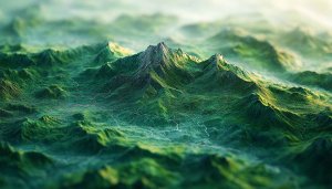 Green Mountain Scenery Wallpaper for Desktop and Mobile in 4K