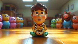 Toy Story Wallpaper: Woody's Fearful Moment - Desktop & Mobile