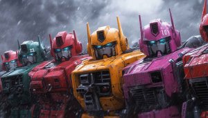 Colorful Transformers Robot Wallpaper, 4K, Desktop, Laptop, Mobile Background