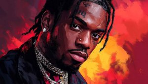 Offset Portrait Wallpaper, Rapper Illustration, Celebrity Art, 4K Wallpaper