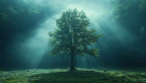 Mystical Forest Tree Wallpaper: Nature, Landscape, Scenic Backgrounds
