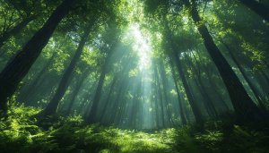 Green Forest Wallpaper: Nature, Trees, Scenery, Desktop, Laptop, Mobile