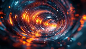 Abstract Space Tunnel Wallpaper, 4K Sci-Fi Background, Desktop Wallpaper