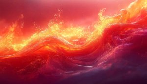 Fiery Wave Wallpaper: Lava Flow Aesthetic for Desktop & Mobile