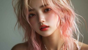 Girl Wallpaper, Beauty Wallpaper, Pink Hair Wallpaper, 4K Wallpaper