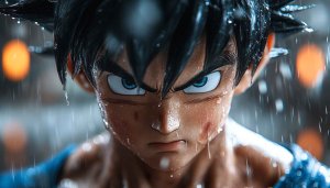 Goku Wallpaper: Anime Rain 4K Wallpaper for Phone & Desktop
