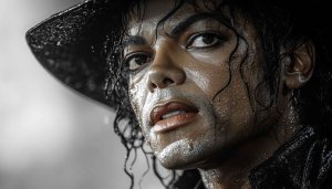Michael Jackson Wallpaper: King of Pop in Detailed Portrait Shot