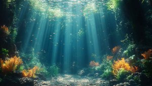 Underwater Wallpaper: Ocean Scene, Coral Reef, Aquatic Life, 4K