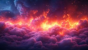 Nebula Galaxy Cloud Wallpaper: Space Art for Desktop and Mobile