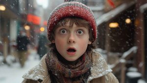 Winter Boy Wallpaper: Christmas, Scenery, Child, 4K, Desktop, iPhone