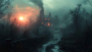 Halloween wallpaper: Haunted house wallpaper for desktop & laptop.