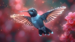 Hummingbird Wallpaper: Floral Background, Bird Wallpapers, 4K Wallpaper, Desktop