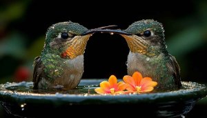 Hummingbird Wallpaper, Birds In Water, Desktop Backgrounds, 4k Wallpaper