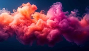 Abstract Pink Orange Smoke Wallpaper for Phone and Desktop