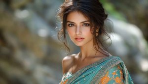 Beautiful Woman Wallpaper: Portrait, Saree, Indian, Model, Fashion, 4k