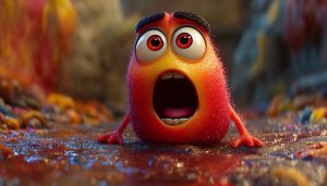Funny Monster Wallpaper, Cartoon Character, 4K, Desktop Background