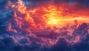 Sunset Sky Wallpaper: Dramatic Clouds and Golden Light, 4K Wallpaper