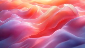 Abstract Pink and Orange Waves 4K Wallpaper for Desktop