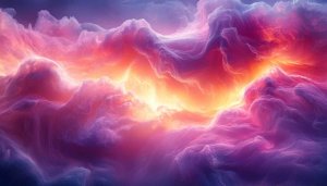 Colorful Clouds Wallpaper, Sky Wallpaper, Fantasy Wallpaper, Aesthetic Wallpaper