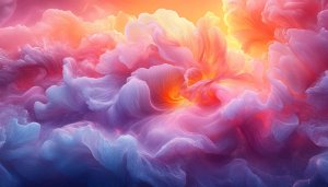 Pastel Cloud Wallpaper: Pink, Purple, and Orange Sky for Desktop