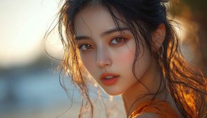 AI Generated Girl Wallpaper, Beautiful Portrait, Artistic Beauty Wallpaper
